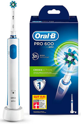 Mejor cepillo de dientes eléctrico opiniones comparativa Oral B PRO 600 CrossAction